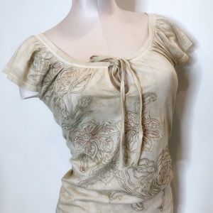 Tie dyed Embroidered Girly Tee